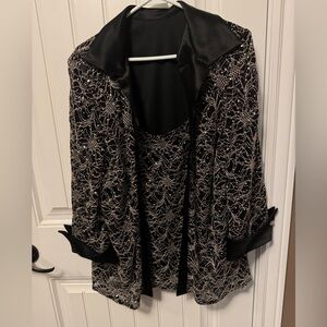 ❤️ Penningtons fancy holiday jacket 3/4 sleeves Size 20